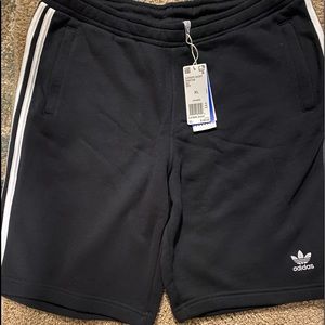 Adidas 3 Stripe Shorts Black